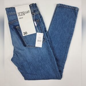 NEW Derek Lam 10 Crosby Devi Mid-Rise Authentic Skinny Patchwork Jeans Size 30